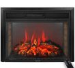 Electric Logs Fireplace Inserts Inspirational 28" 1500w Free Standing Insert Led Log Electric Fireplace