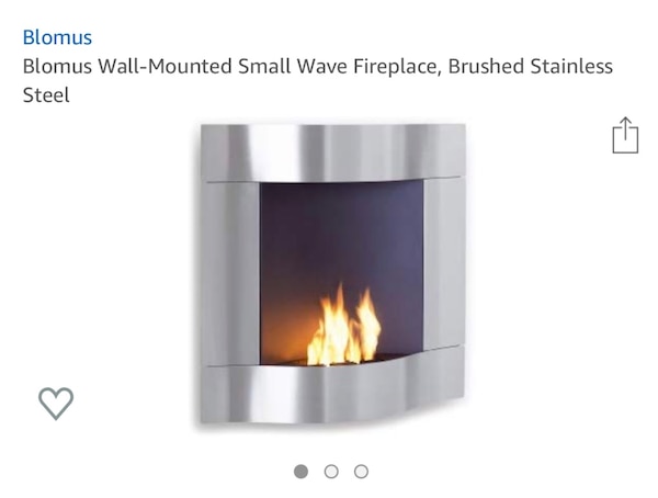 BLOMUS wall fireplace see pictures rarely used 5201fa0a52ed80e6b d35ab5572