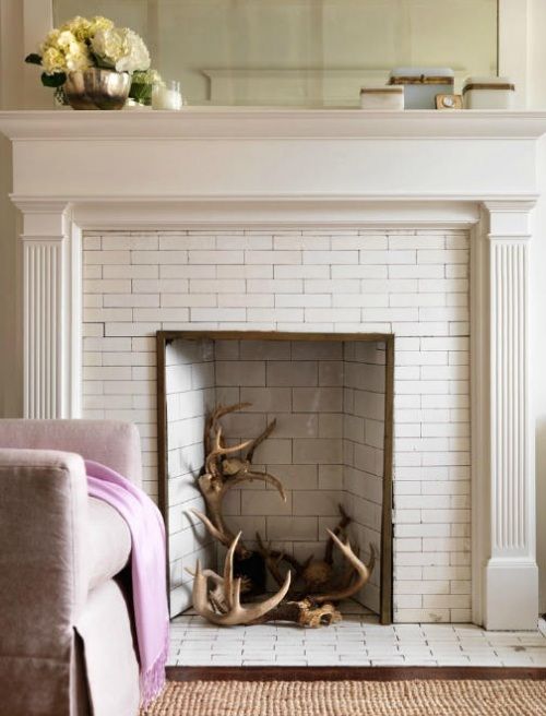 Empty Fireplace Ideas Unique Antlers Home Sweet Home