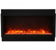 Energy Efficient Electric Fireplace Luxury Amantii Deep Xt Panorama Black Steel Surround Electric