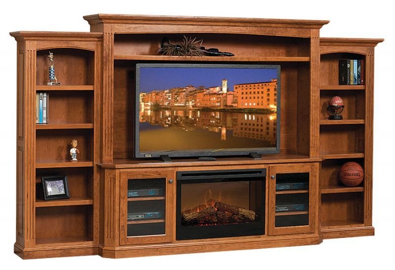 Entertainment Center Around Fireplace Awesome Amish Entertainment Centers with A Fireplace