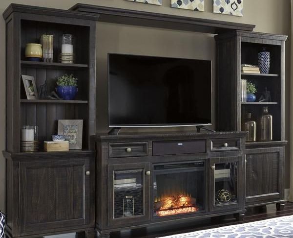 Entertainment Center with Fireplace Insert Best Of townser 4pc Entertainment Set In 2019