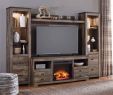 Entertainment Centers Fireplace Fresh Trinell Brown Entertainment Center W Fireplace Option