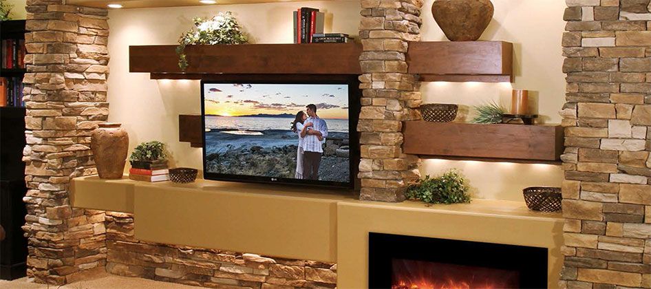 Entertainment System with Fireplace New Media Walls for the Home