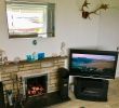 Entertainment System with Fireplace New Mull Self Catering Beach Fionnphort Iona View isle Of