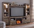 Entertainment Unit with Fireplace Luxury Trinell Brown Entertainment Center W Fireplace Option