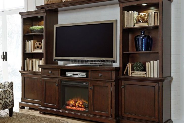 Entertainment Units with Fireplace Unique Porter Extra Entertainment Wall W Fireplace In 2019