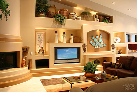 Stunning Southwest Style Home Entertainment Centers & Home southwest entertainment ctr