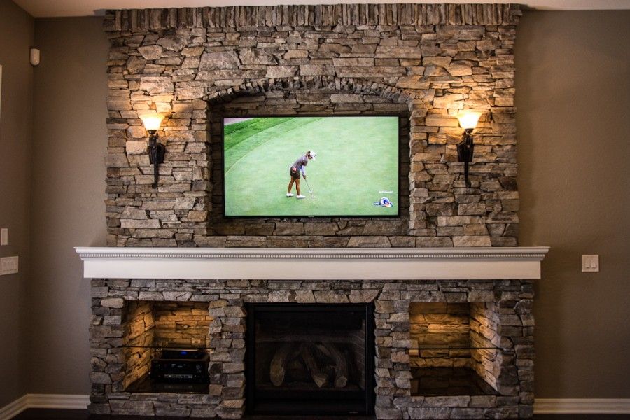 Entertainment Wall with Fireplace Inspirational Custom Entertainment Center Remodel by Built by Grace Tempe