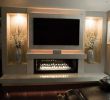 Entertainment Wall with Fireplace New New Elegant Modern Linear Fireplace with Floating Tv Wall