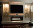 Entertainment Wall with Fireplace New New Elegant Modern Linear Fireplace with Floating Tv Wall