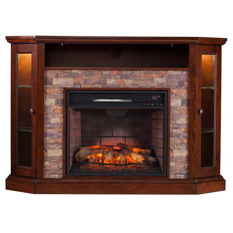 Espresso Fireplace Tv Stand Awesome southern Enterprises Redden Infrared Electric Media
