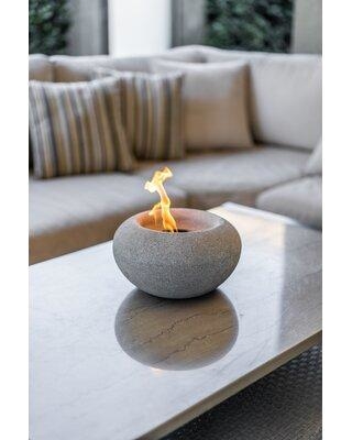 terra flame stone gel fuel tabletop fireplace od tt 03