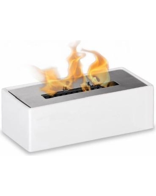 mia white tabletop ventless ethanol fireplace