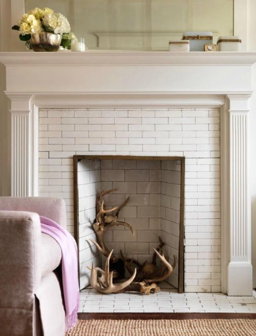 Fake Fireplace Decor Beautiful Antlers Home Sweet Home