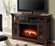 Fake Fireplace Entertainment Center Unique Wyatt 48 In Freestanding Electric Fireplace Tv Stand In Burnished Oak