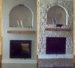Fake Stone Fireplace Beautiful White Austin Stone On An Electric Fireplace before and