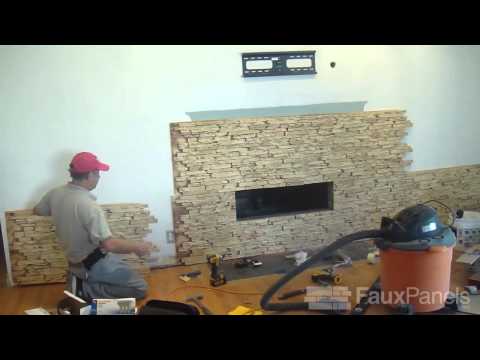 Fake Stone Fireplace Luxury Videos Matching Firebrick Installation Demo