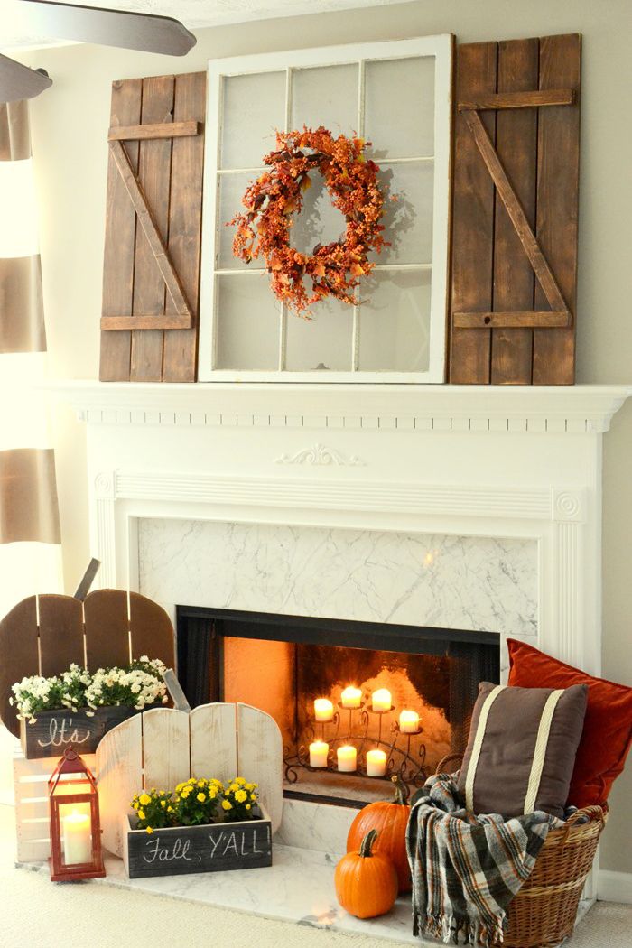 Fall Fireplace Decor Unique 12 Autumn Pallet Projects to Wel E Fall