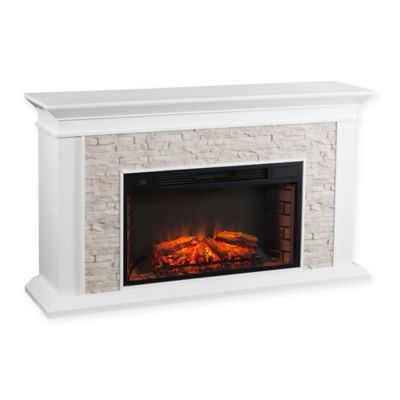 Canyon Heights Faux Stacked Stone Electric Fireplace In 4d0d9d9ce3be684a a bae8