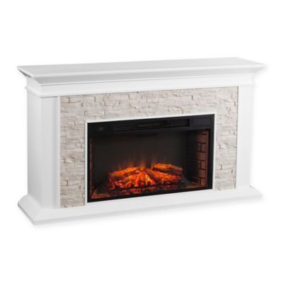 Faux Electric Fireplace Beautiful Canyon Heights Faux Stacked Stone Electric Fireplace In