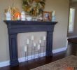 Faux Fireplace Ideas New Faux Wood Mantel Twipik