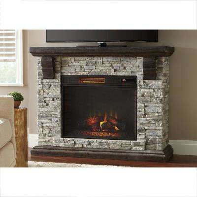 Faux Stone Fireplace Mantels Elegant Highland 50 In Faux Stone Mantel Electric Fireplace In Gray