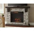 Faux Stone Fireplace Surround New Highland 50 In Faux Stone Mantel Electric Fireplace In Gray
