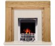 Fire In A Fireplace Luxury the Beaumont Fireplace In Oak & Beige Stone with Crystal Gem Gas Fire In Chrome 54 Inch