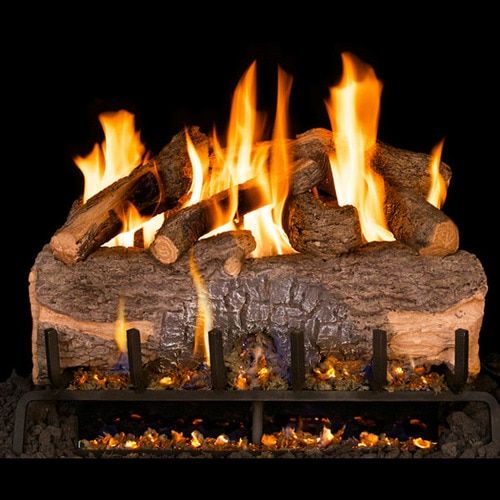 Fireglass Fireplace Lovely Peterson Real Frye 30 Inch Mountain Crest Oak Gas Logs In