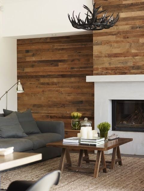 Fireplace Accent Wall Fresh Wood Plank Fireplace Surround Rustic B Plank B