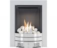 Fireplace Accesories Awesome the Diamond Contemporary Gas Fire In Brushed Steel Pebble Bed by Crystal