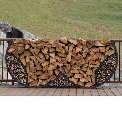 Fireplace Accessories Near Me Beautiful Shelterit 8 Ft Firewood Log Rack with Kindling Wood Holder Double Round