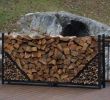 Fireplace Accessories Near Me Inspirational 8 Ft Firewood Log Rack with Kindling Holder Straight Sides