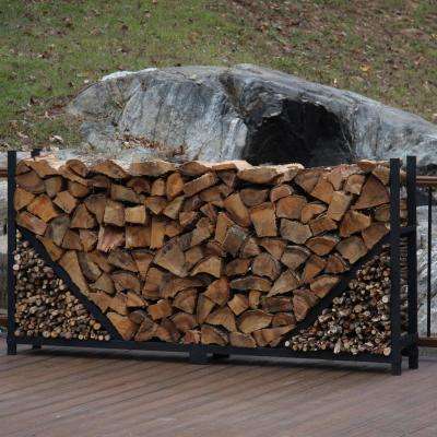 Fireplace Accessories Near Me Inspirational 8 Ft Firewood Log Rack with Kindling Holder Straight Sides