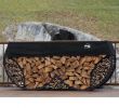 Fireplace Accessories Store Elegant Shelterit 8 Ft Firewood Log Rack with Kindling Wood Holder and Waterproof Cover Double Round