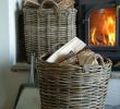 Fireplace Accessory Stores Fresh Round Wicker Firewood Basket Fireplace Accessories Home