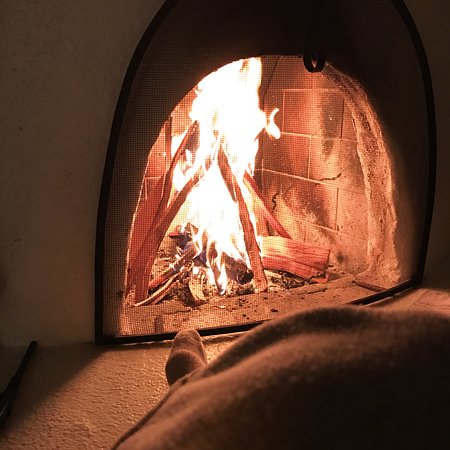 The kiva is all set up you just light the kindling the kiva is all set up