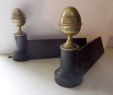 Fireplace andirons Best Of Cast Iron andirons Antique French Iron and Brass Firedogs