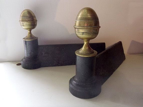 Fireplace andirons Best Of Cast Iron andirons Antique French Iron and Brass Firedogs