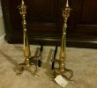Fireplace andirons Fresh Fireplace andirons solid Brass New
