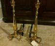 Fireplace andirons Fresh Fireplace andirons solid Brass New