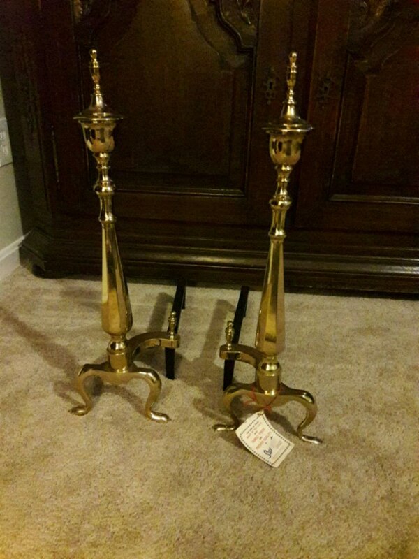 Fireplace andirons Fresh Fireplace andirons solid Brass New