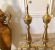 Fireplace andirons Inspirational Brass Fireplace andirons