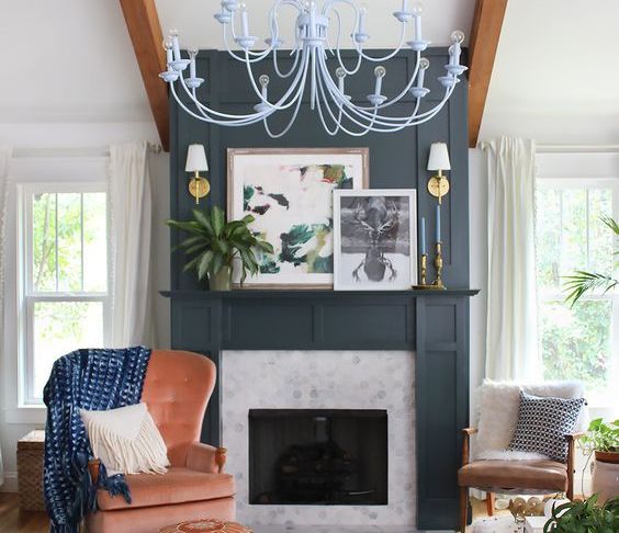 Fireplace Artwork Awesome when Styling A Mantle Hurd &amp; Honey Blog