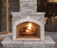 Fireplace Back Panel Elegant Cal Flame Cultured Stone Propane Natural Gas Outdoor