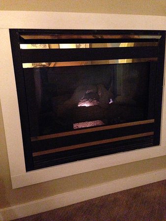 Fireplace with tiny flame Picture of MacCallum House fireplace with tiny flame