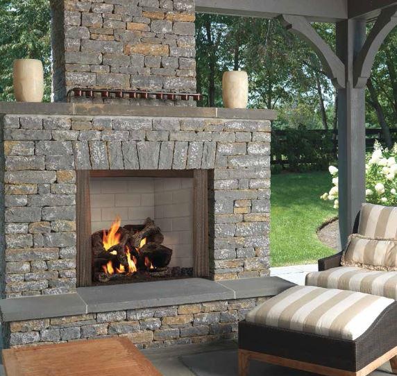 Fireplace Boxes for Wood Burning Elegant Majestic Odcastlewd 42 Castlewood 42" Outdoor Wood Burning Fireplace