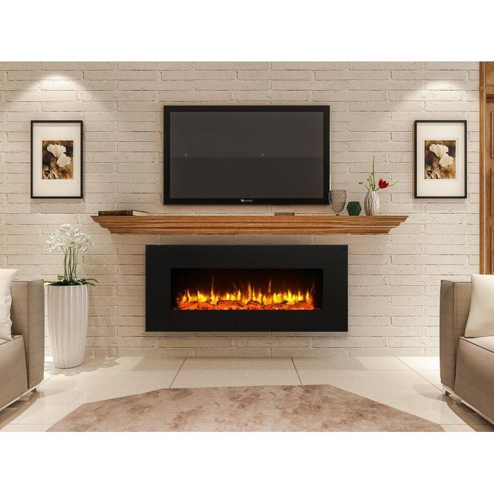 Fireplace Brands Fresh Kreiner Wall Mounted Flat Panel Electric Fireplace