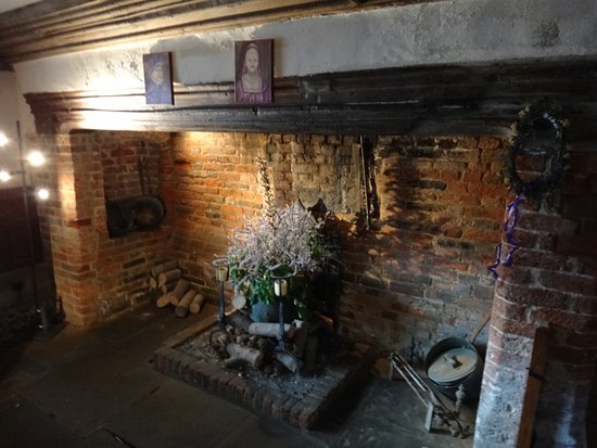 fireplace and chimney